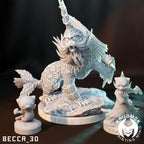 Kaijumon Oshawott, Dewott, Samurott & Mega Samurott | Resin Miniatures | Pokémon Kaiju Fusion Collectibles