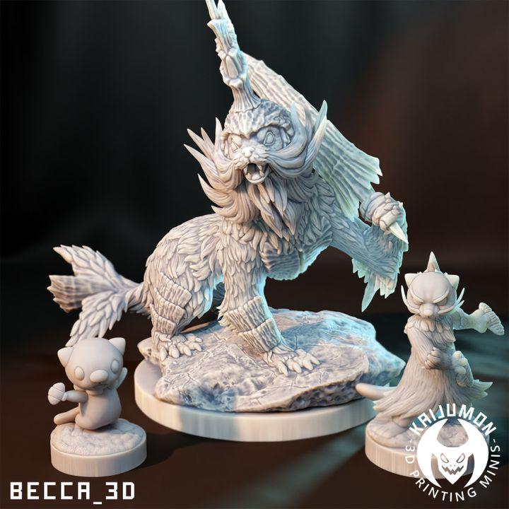 Kaijumon Oshawott, Dewott, Samurott & Mega Samurott | Resin Miniatures | Pokémon Kaiju Fusion Collectibles