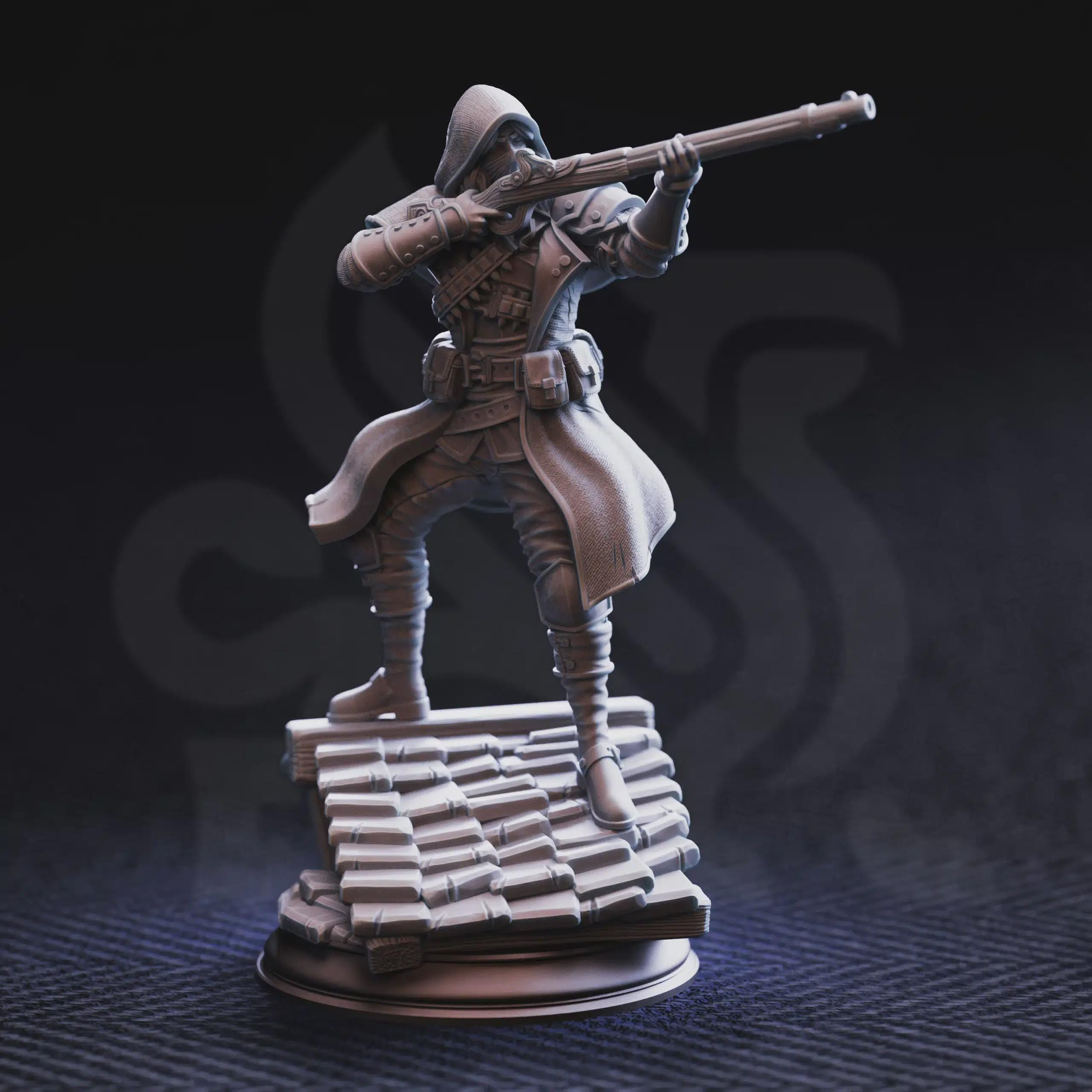 Richard “Sharpey” Pointer - Sharpshooter Rogue Miniature | Fantasy D&D Miniature | Hero, Villain or NPC, Resin Model