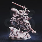 Jeanne du Lac – Knight of Justice | Fantasy D&D Miniature | Hero, Villain or NPC, Resin Model