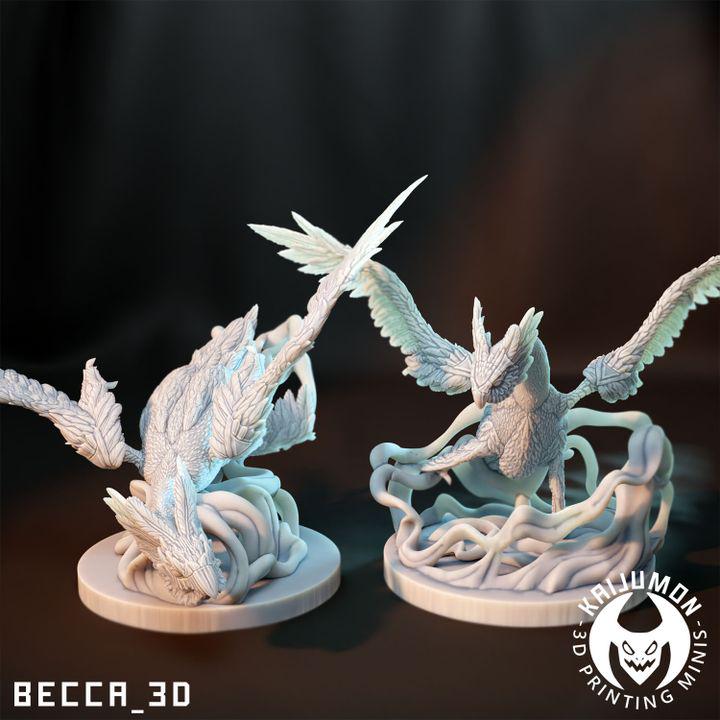 Kaijumon Latios & Latias | Resin Miniatures | Pokémon Kaiju Fusion Collectibles