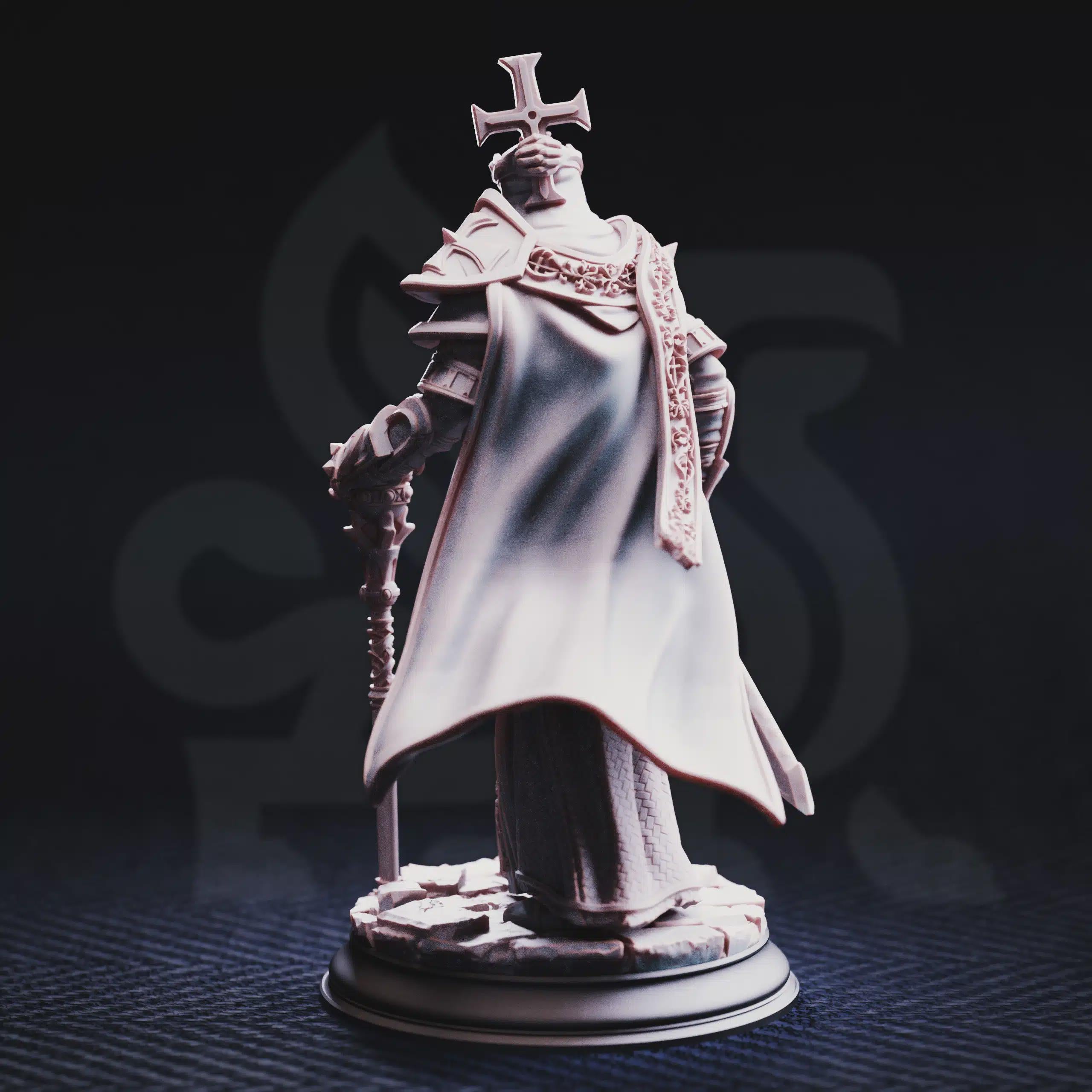Arch Paladin Tyrius III – Will of Erdrydion | Fantasy D&D Miniature | Hero, Villain or NPC, Resin Model