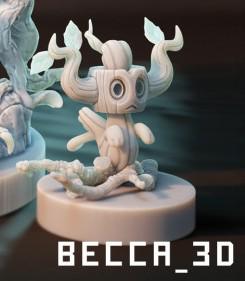Kaijumon Phantump & Trevenant | Resin Miniatures | Pokémon Kaiju Fusion Collectibles