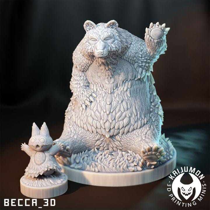 Kaijumon – Munchlax, Snorlax &GMAX Snorlax | 3D Resin Printed Figure