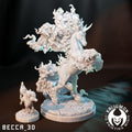 Kaijumon Ponyta & Rapidash (Kanto or Galar) – 3D Resin Printed Figures | Unpainted Miniatures for Painting