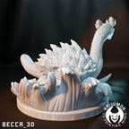 Kaijumon Lapras & GMAX Lapras | Resin Miniatures | Pokémon Kaiju Fusion Collectibles