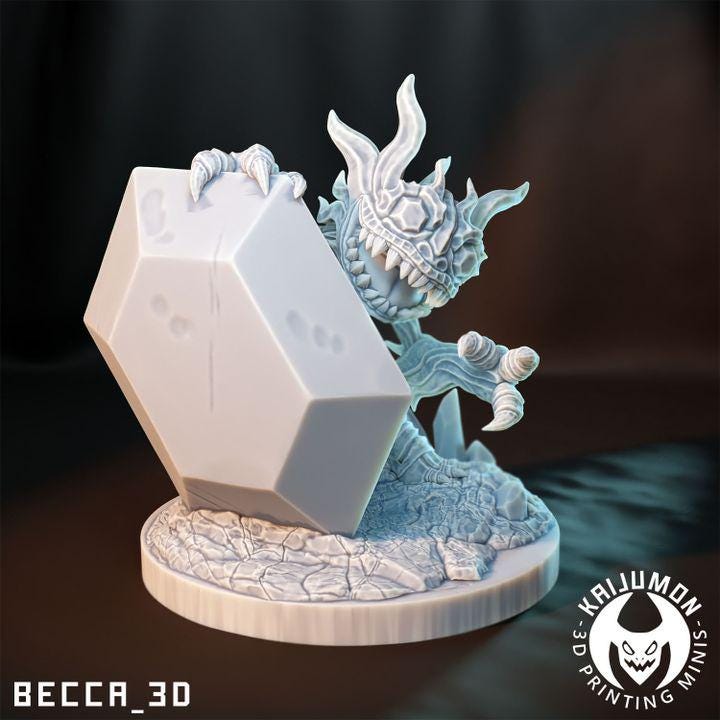 Kaijumon Sableye & Mega Sableye | Resin Miniatures | Pokémon Kaiju Fusion Collectibles