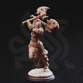 Tekrana of the Bloodfangs – Half-Orc Barbarian | Fantasy D&D Miniature | Hero, Villain or NPC, Resin Model