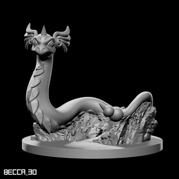 Kaijumon Dratini, Dragonair, Dragonite & Mega Dragonite| 3D Resin Printed Figures | Unpainted Miniatures for Painting, Display, or TTRPG