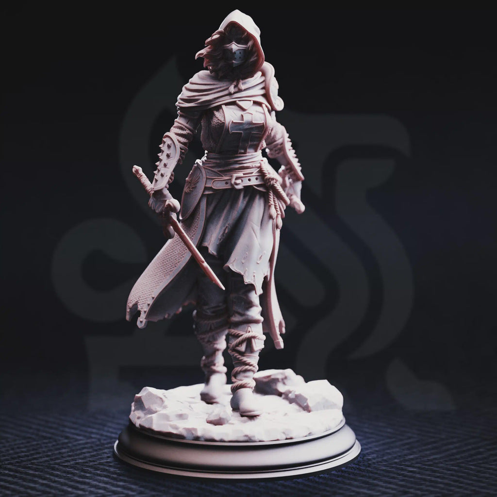 Delyna ro Unviel – Blade of Justice | Fantasy D&D Miniature | Hero, Villain or NPC, Resin Model