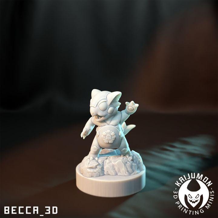 Kaijumon Kangaskhan & Mega Kangaskhan | Resin Miniatures | Pokémon Kaiju Fusion Collectibles