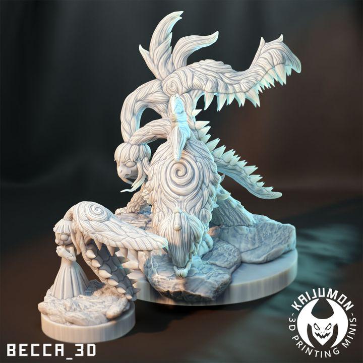 Kaijumon Mawile & Mega Mawile | Resin Miniatures | Pokémon Kaiju Fusion Collectibles