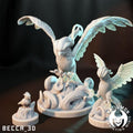 Kaijumon Pidgey, Pidgeotto, Pidgeot & Mega Pidgeot | Resin Miniatures | Pokémon Kaiju Fusion Collectibles