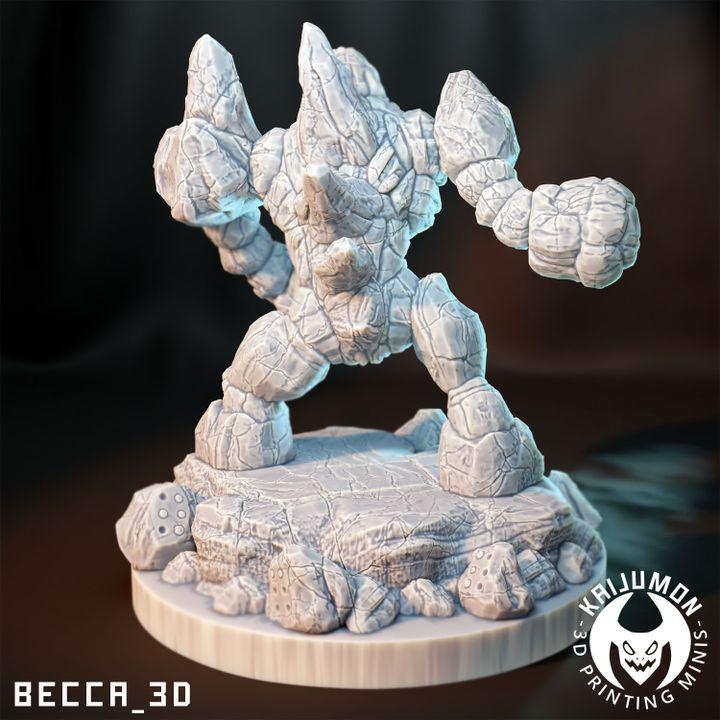 Kaijumon Regirock | Resin Miniatures | Pokémon Kaiju Fusion Collectibles