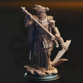Ilvias the Reaper – Silver Dragonkin Warlock | Fantasy D&D Miniature | Hero, Villain or NPC, Resin Model