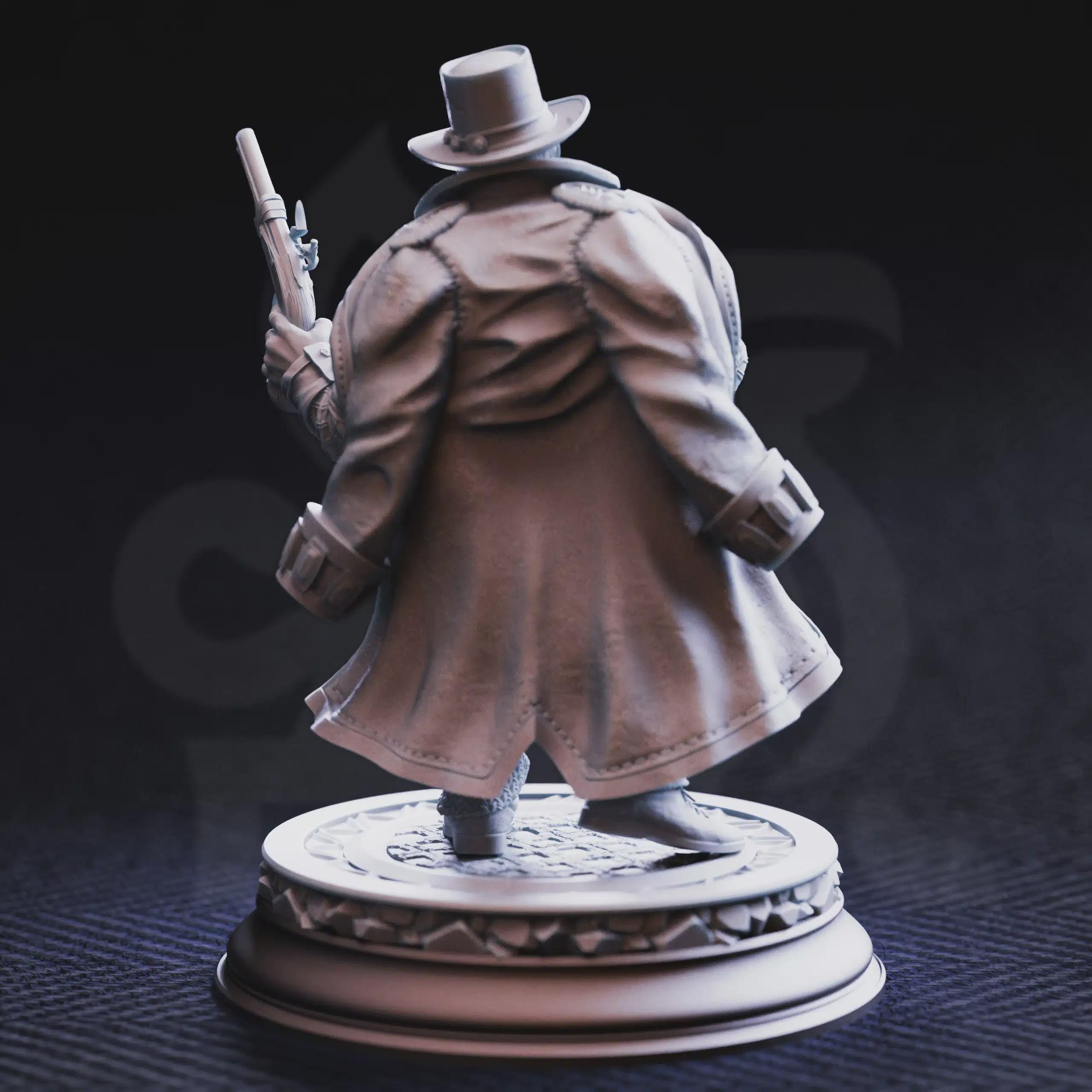 Torgrik “Tall Hat” -Dwarven Gunslinging Gangster | Fantasy D&D Miniature | Hero, Villain or NPC, Resin Model
