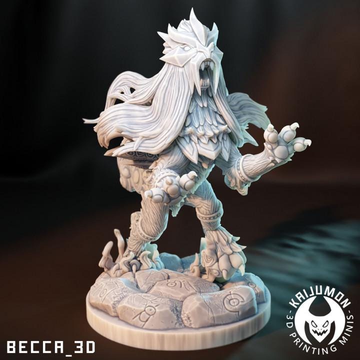 Kaijumon Entei | Resin Miniatures | Pokémon Kaiju Fusion Collectibles
