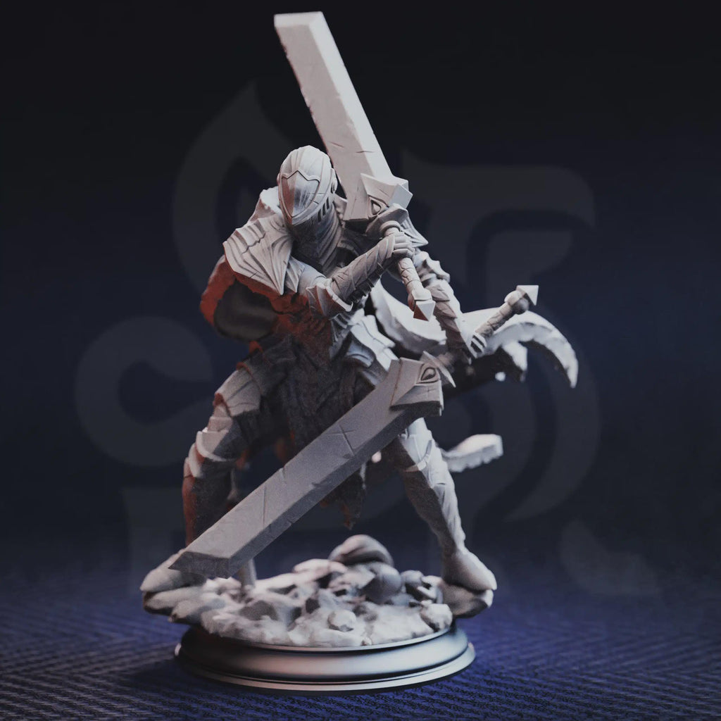 Valoris the Unscathed – Immortal Warrior | Fantasy D&D Miniature | Hero, Villain or NPC, Resin Model