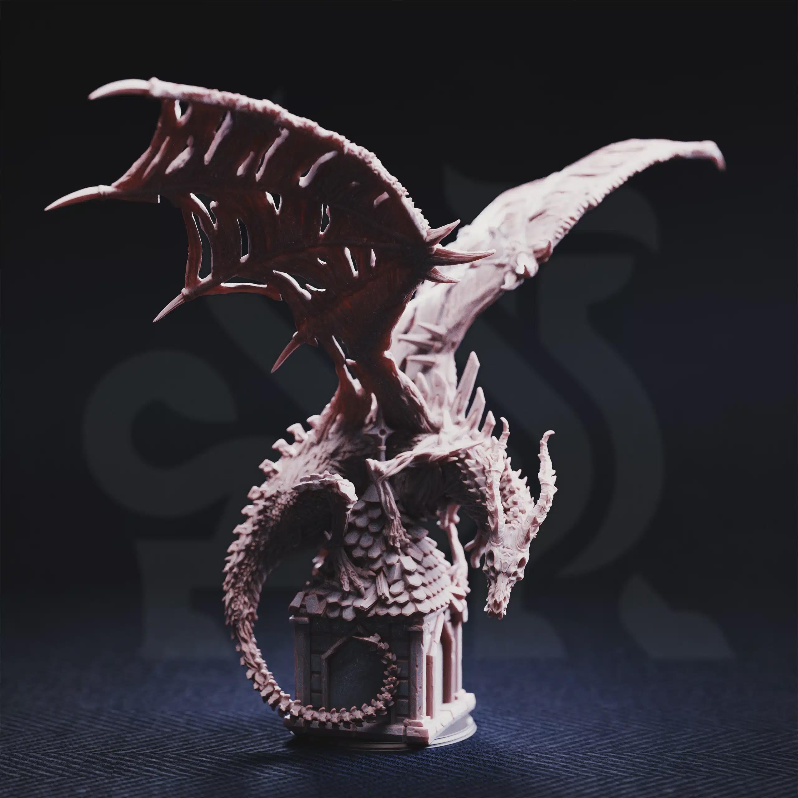 Shingorion – Ancient Undead Dragon | Fantasy Monster Miniature | D&D Creature, Boss Enemy, Resin Model