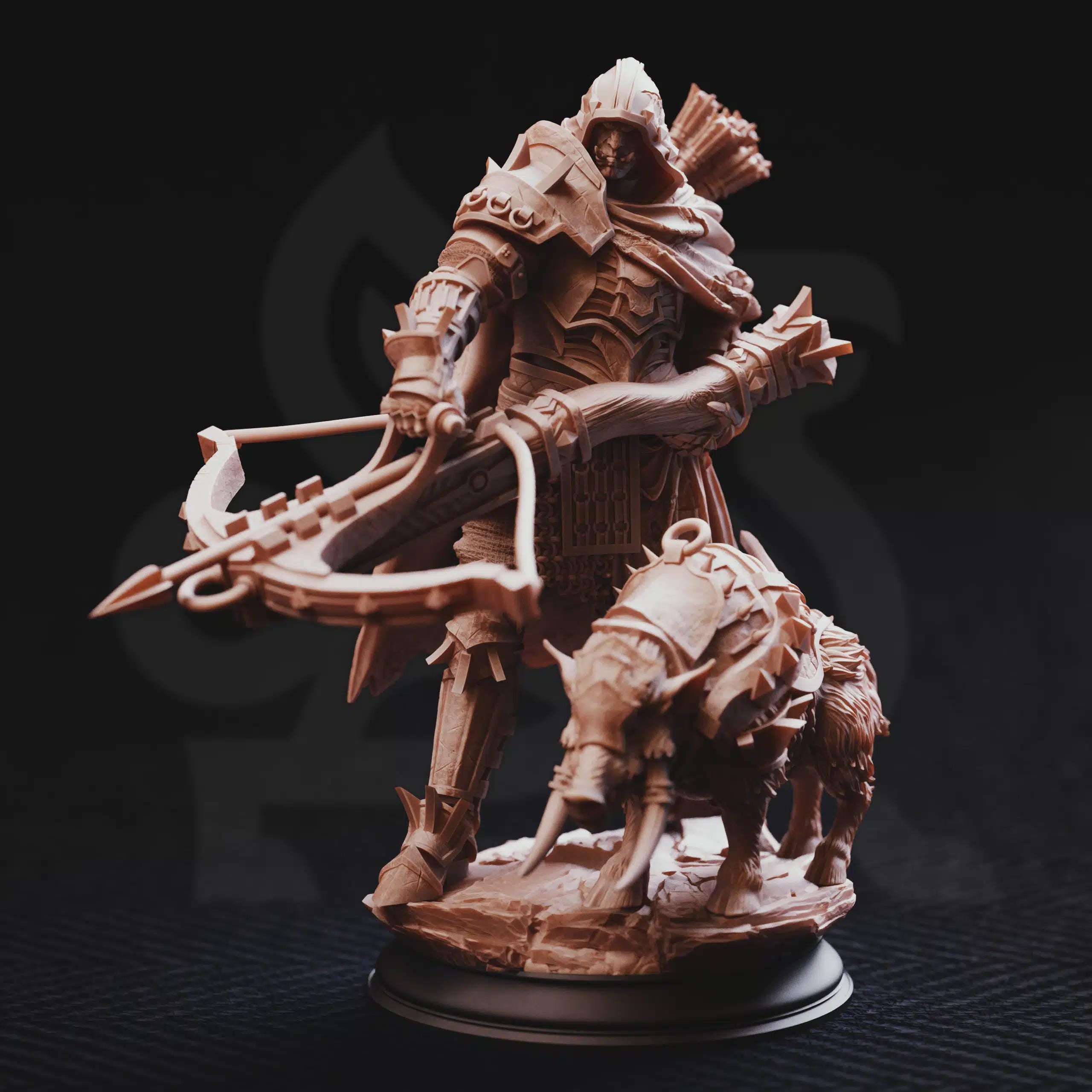 Brox – Orc Beastmaster | Fantasy D&D Miniature | Hero, Villain or NPC, Resin Model