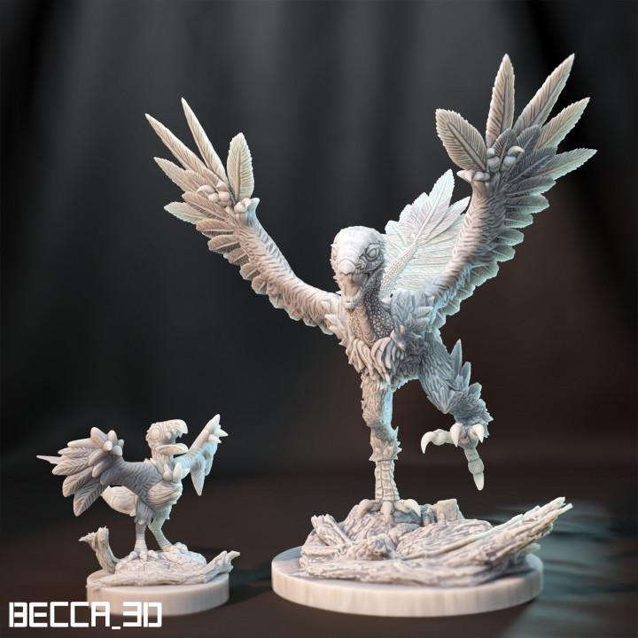 Kaijumon Archen & Archeops | Resin Miniatures | Pokémon Kaiju Fusion Collectibles