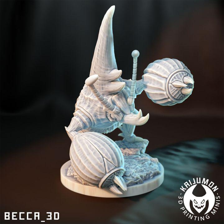 Kaijumon Heracross & Mega Heracross | Resin Miniatures | Pokémon Kaiju Fusion Collectibles
