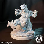 Kaijumon Kangaskhan & Mega Kangaskhan | Resin Miniatures | Pokémon Kaiju Fusion Collectibles