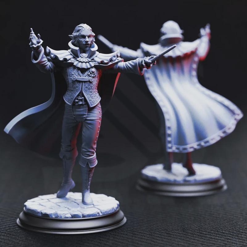 Ferdinand Vandame – Vampire Virtuoso | Fantasy D&D Miniature | Hero, Villain or NPC, Resin Model