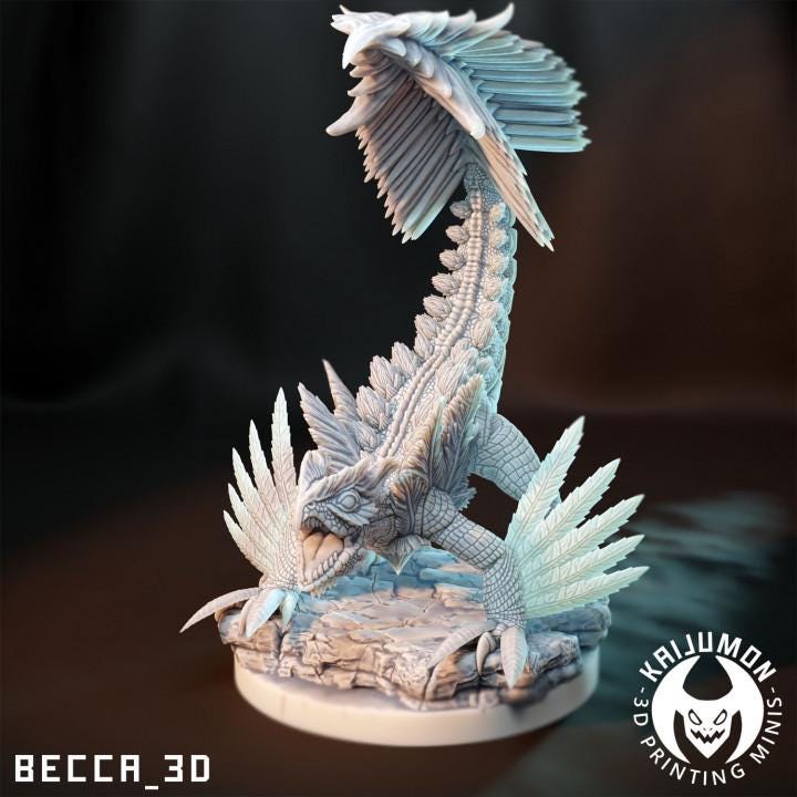 Kaijumon Treeco, Grovyle, Sceptile & Mega Sceptile | Resin Miniatures | Pokémon Kaiju Fusion Collectibles