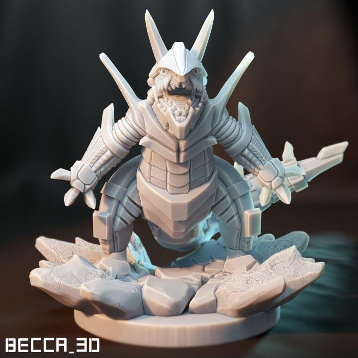 Kaijumon Aron, Lairon & Aggron | Resin Miniatures | Pokémon Kaiju Fusion Collectibles