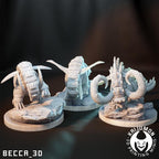 Kaijumon  Phanpy, Donphan, Great Tusk &amp; Iron Treads | Resin Miniatures | Pokémon Kaiju Fusion Collectibles