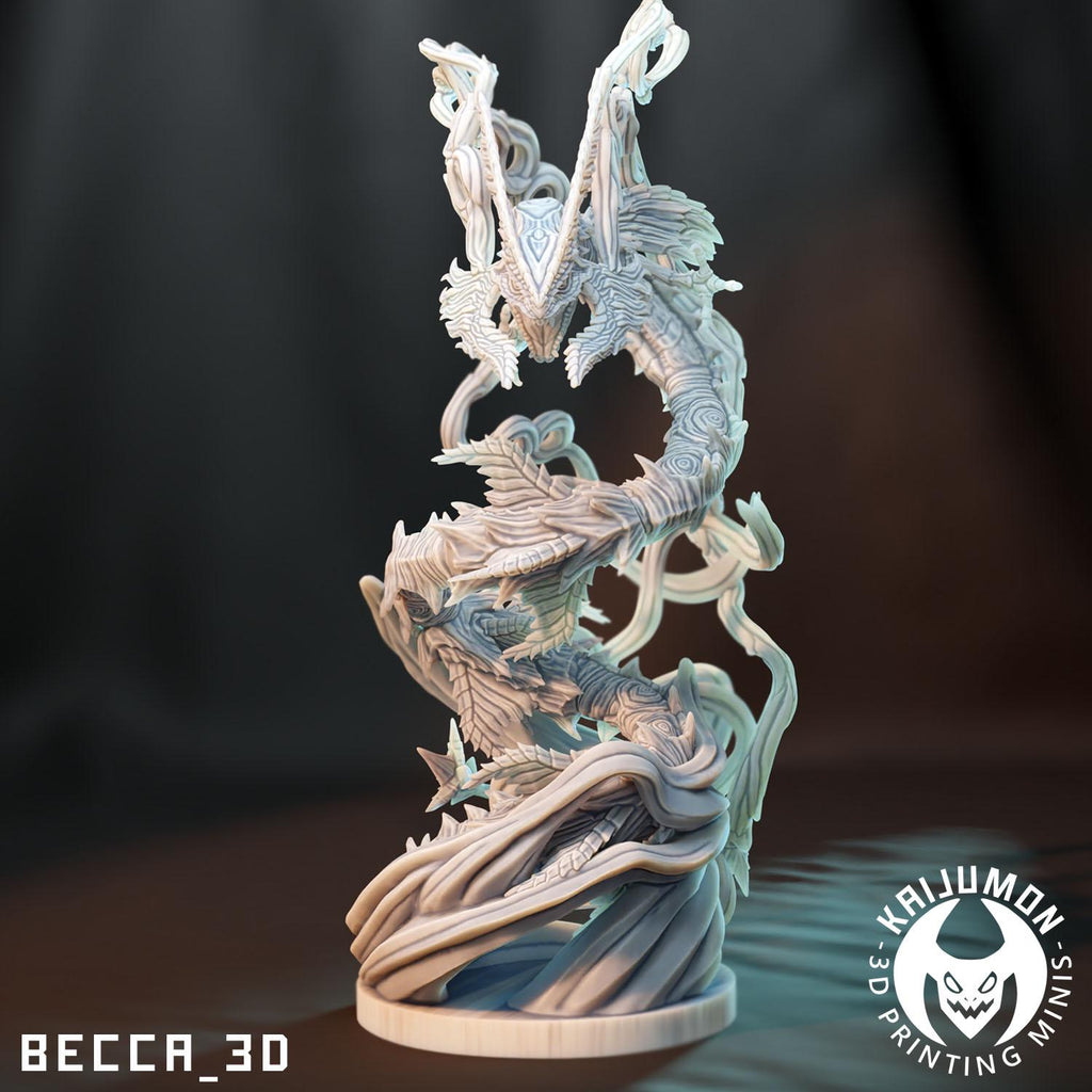 Kaijumon Rayquazza & Mega Rayquazza | Resin Miniatures | Pokémon Kaiju Fusion Collectibles