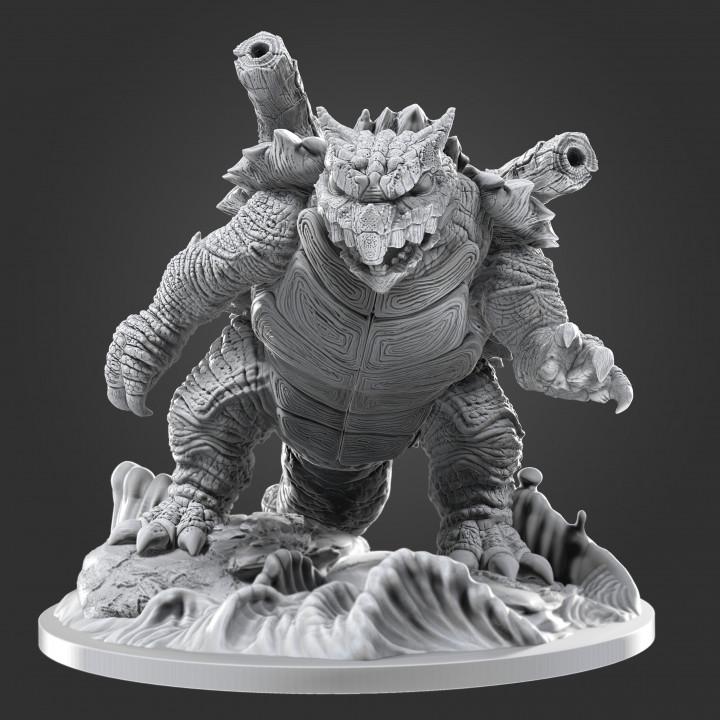 Kaijumon – Squirtle, Wartortle, Blastoise, Mega Blastoise & GMAX Blastoise | Resin Miniatures | Pokémon Kaiju Fusion Collectibles