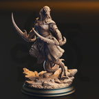 Kijaa Shadowblade – Black Dragonkin Rogue | Fantasy D&D Miniature | Hero, Villain or NPC, Resin Model