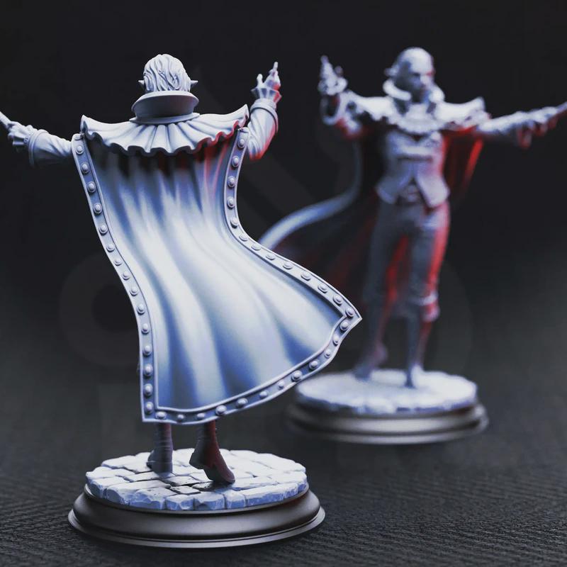 Ferdinand Vandame – Vampire Virtuoso | Fantasy D&D Miniature | Hero, Villain or NPC, Resin Model