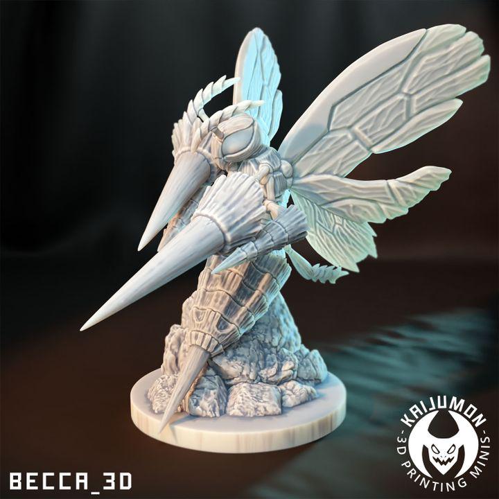 Kaijumon Weedle, Kakuna, Beedrill & Mega Beedrill | Resin Miniatures | Pokémon Kaiju Fusion Collectibles