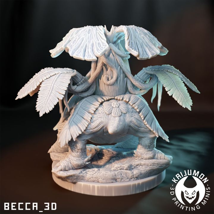 Kaijumon – Bulbasaur, Ivysaur, Venusaur, Mega Venusaur & GMAX Venusaur | Resin Miniatures | Pokémon Kaiju Fusion Collectibles