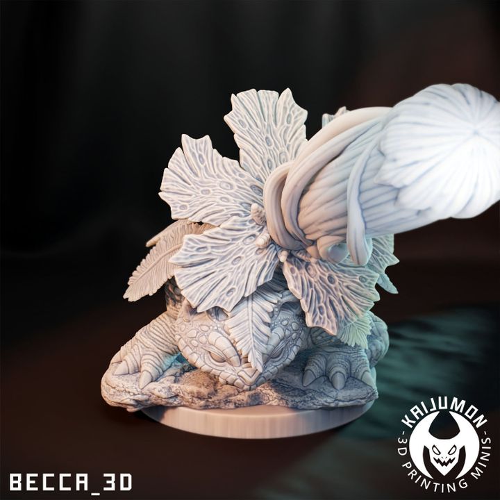 Kaijumon – Bulbasaur, Ivysaur, Venusaur, Mega Venusaur & GMAX Venusaur | Resin Miniatures | Pokémon Kaiju Fusion Collectibles