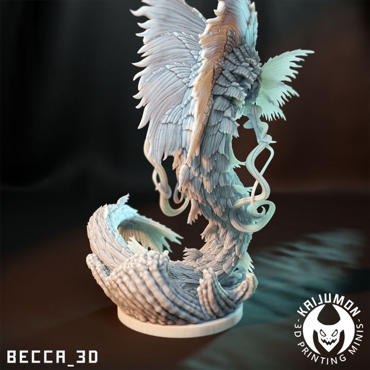 Kaijumon – Magikarp, Gyarados & Mega Gyarados | Resin Miniatures | Pokémon Kaiju Fusion Collectibles