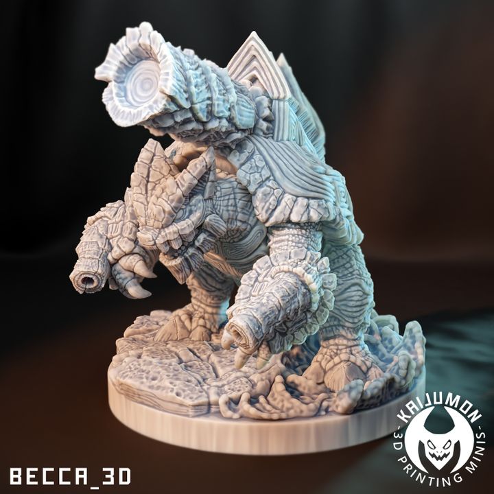 Kaijumon – Squirtle, Wartortle, Blastoise, Mega Blastoise & GMAX Blastoise | Resin Miniatures | Pokémon Kaiju Fusion Collectibles