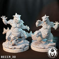 Kaijumon Kangaskhan & Mega Kangaskhan | Resin Miniatures | Pokémon Kaiju Fusion Collectibles