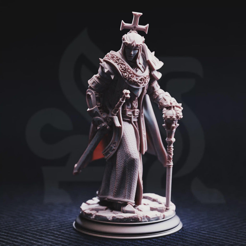 Arch Paladin Tyrius III – Will of Erdrydion | Fantasy D&D Miniature | Hero, Villain or NPC, Resin Model