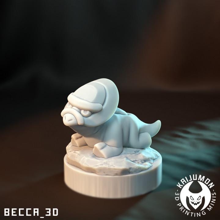 Kaijumon Shieldon & Bastiodon | Resin Miniatures | Pokémon Kaiju Fusion Collectibles