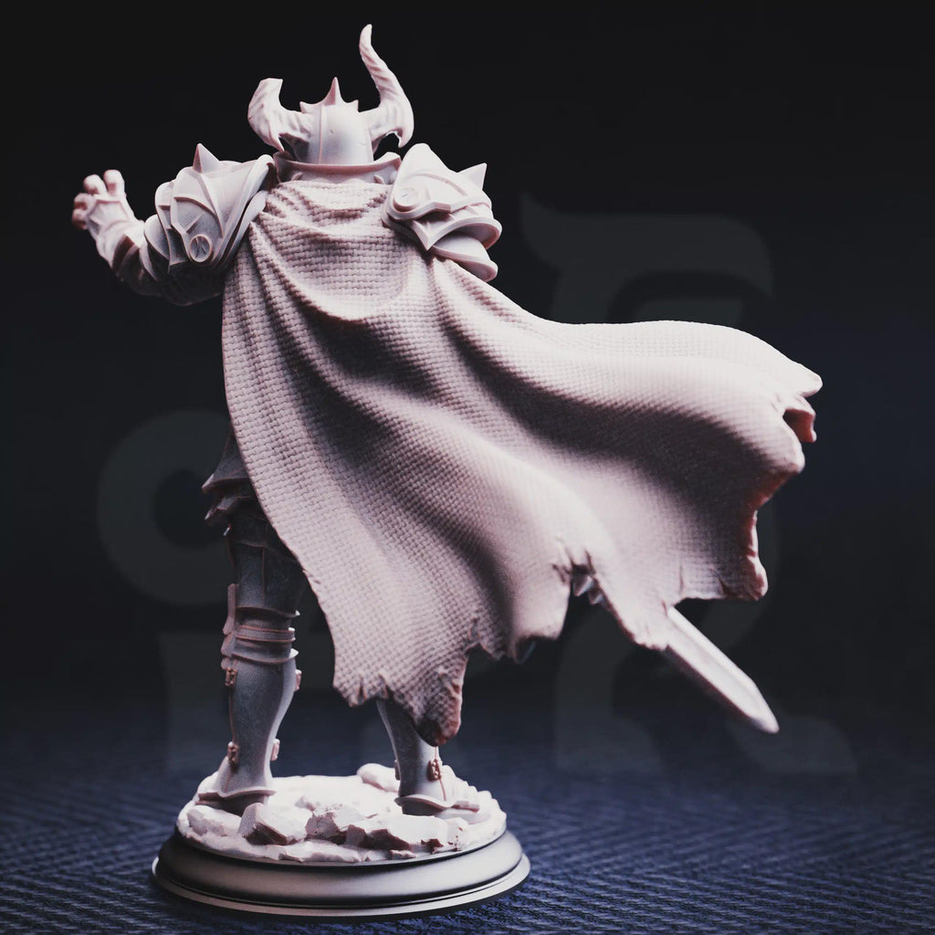 Vilnais the Ashen – Forsaken Paladin | Fantasy D&D Miniature | Hero, Villain or NPC, Resin Model