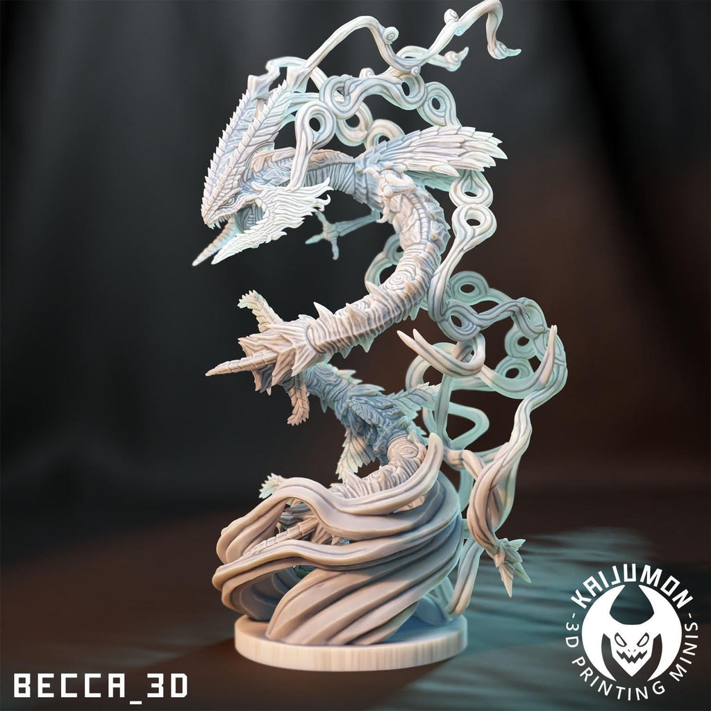 Kaijumon Rayquazza & Mega Rayquazza | Resin Miniatures | Pokémon Kaiju Fusion Collectibles