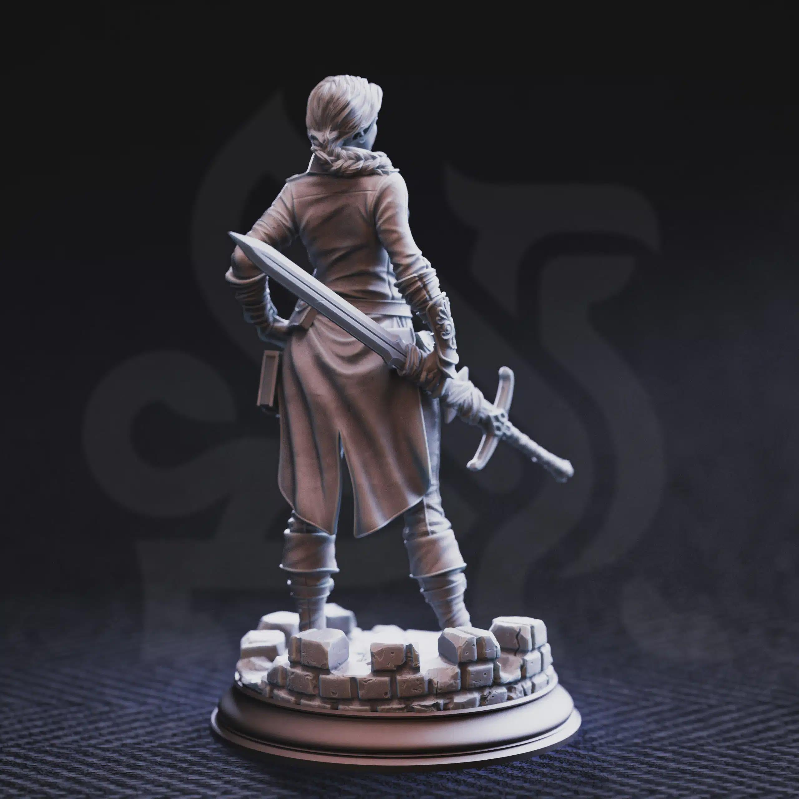 Lieutenant Gwendolen Proud | Fantasy D&D Miniature | Hero, Villain or NPC, Resin Model