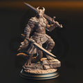 Skraa Dark-Eye – Black Dragonkin Barbarian | Fantasy D&D Miniature | Hero, Villain or NPC, Resin Model