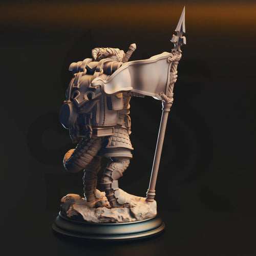 Archemen the Stouthearted – Silver Kobold Squire | Fantasy D&D Miniature | Hero, Villain or NPC, Resin Model
