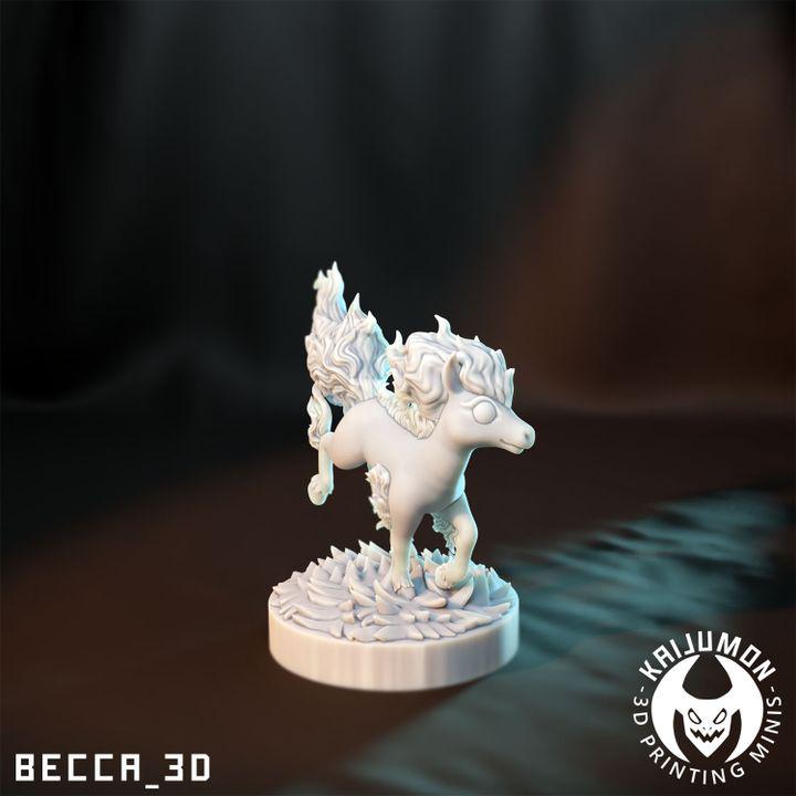 Kaijumon Ponyta & Rapidash (Kanto or Galar) – 3D Resin Printed Figures | Unpainted Miniatures for Painting