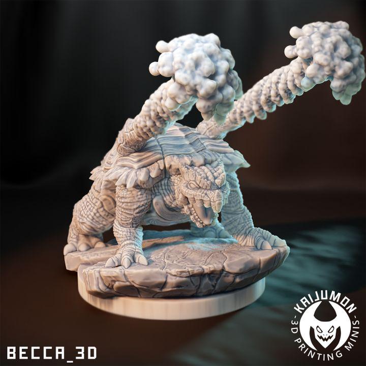Kaijumon – Squirtle, Wartortle, Blastoise, Mega Blastoise & GMAX Blastoise | Resin Miniatures | Pokémon Kaiju Fusion Collectibles
